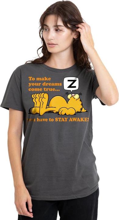 Actual product image Garfield Unisex Adult Stay Awake T-Shirt (L)