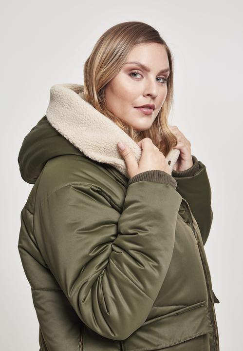 Actual product image Urban Classics Ladies Sherpa Hooded Jacket (L)
