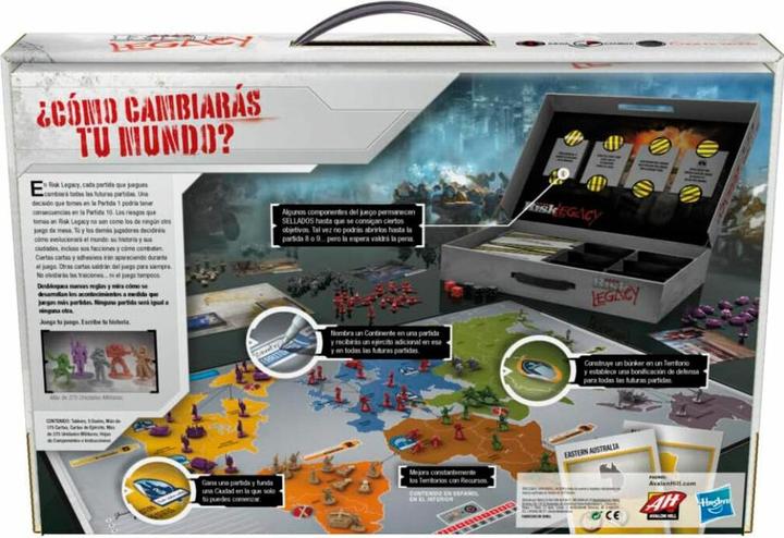 Actual product image Hasbro Spanish board game Risk Legacy