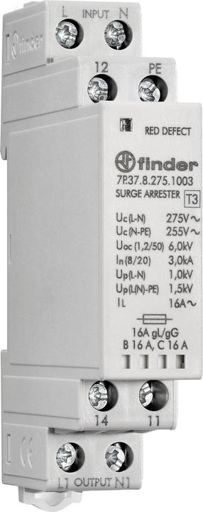 Image du produit Finder Interrupteur de surcharge gris 16 A 1 W