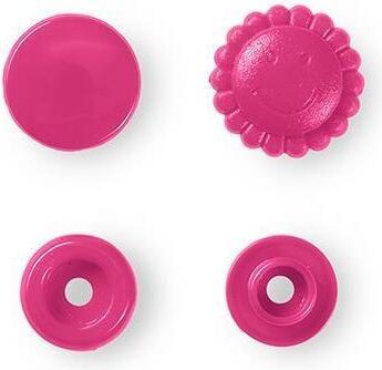 Actual product image Prym Push button colour snaps, flower, pink 13.6 mm, card 21 pcs.
