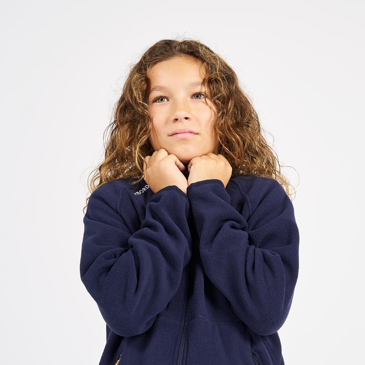 Immagine prodotto Tribord Giacca in pile da vela per bambini calda 100 blu/nero (10, 11, 12)