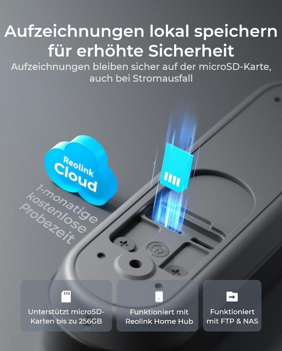 Produktbild Reolink D340B 2K+ WiFi Video Doorbell (WLAN)