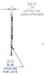 Actual product image Chief Wall bracket RLF2 (Wall, 72", 56.70 kg)