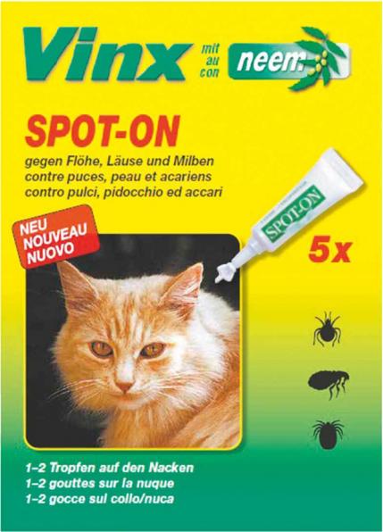 Image du produit Vinx Bio Spot On neem cat (Chat, 5 ml)