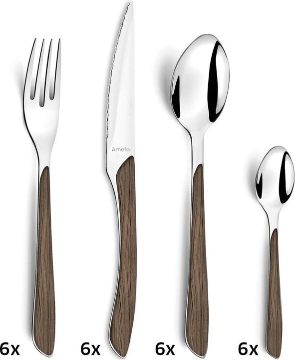 Actual product image Amefa Eclat Nature (24 Piece, Cutlery set)