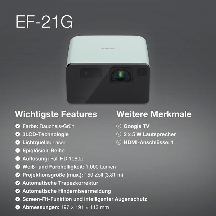 Actual product image Epson EF-21G (Full HD, 1000 lm)
