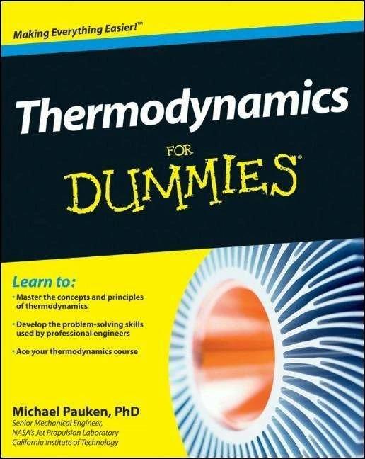 Produktbild Thermodynamics for Dummies (Englisch, Mike Pauken)