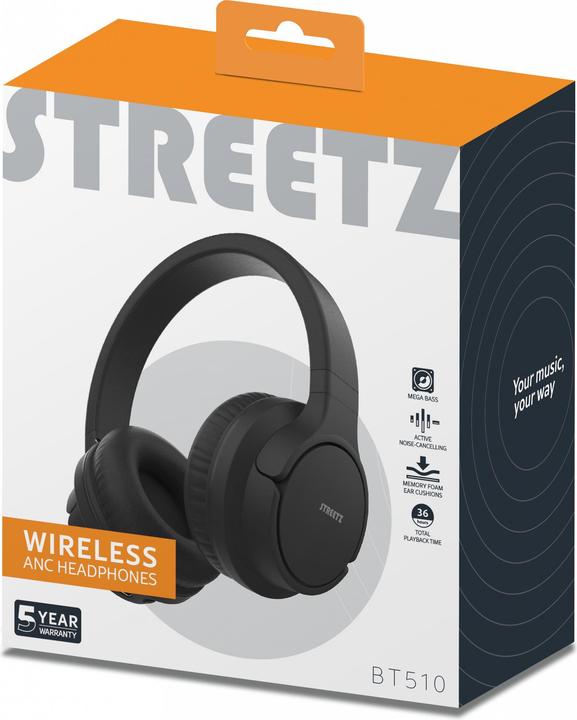 Image du produit Streetz BT510 (ANC, 36 h, Sans fil)