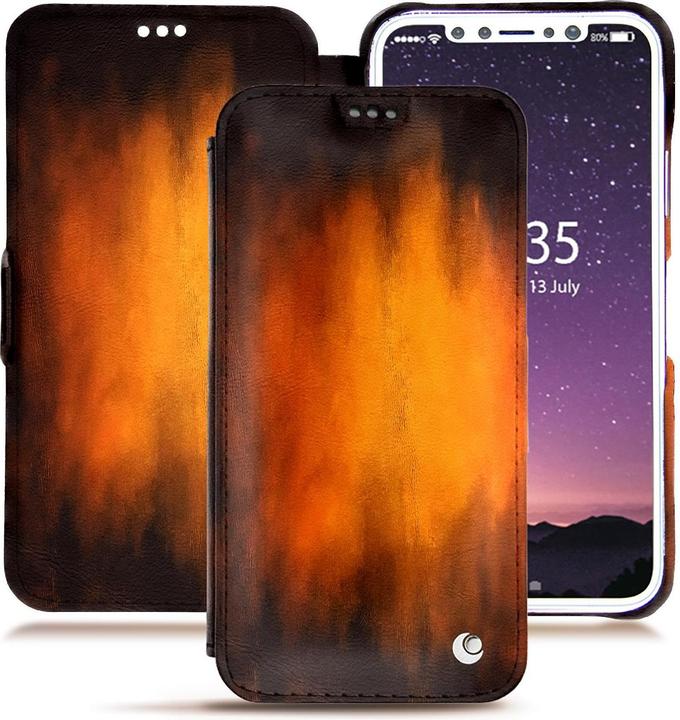 Productafbeelding Noreve Lederen omslag horizontaal (Apple iPhone X)