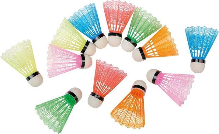 Actual product image Happy People Plastic shuttlecocks colored