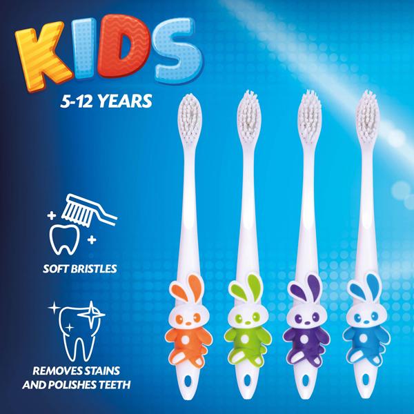 Actual product image Edco Kids soft toothbrush 4as (Soft, 4 x)