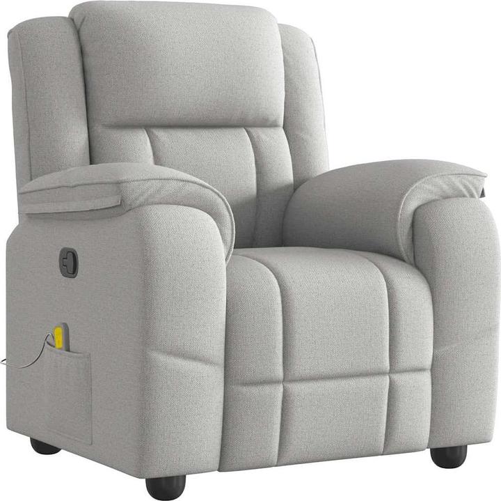 Produktbild VidaXL Massagesessel Wolkengrau Stoff Massage TV-Sessel