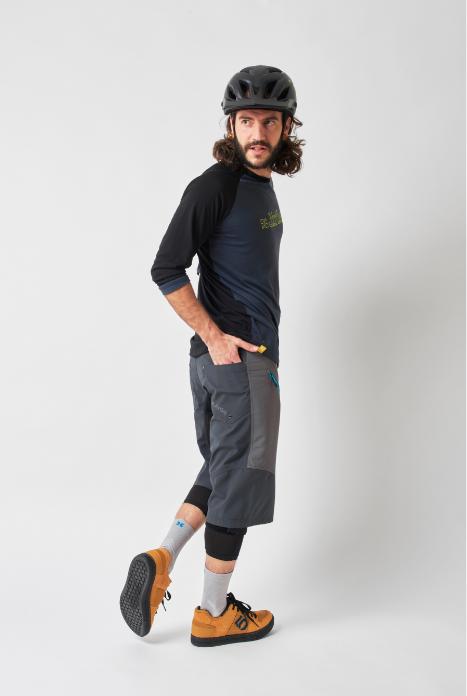 Produktbild dirtlej Trailscout Half & Half Shorts, grau/türkis, S (S)