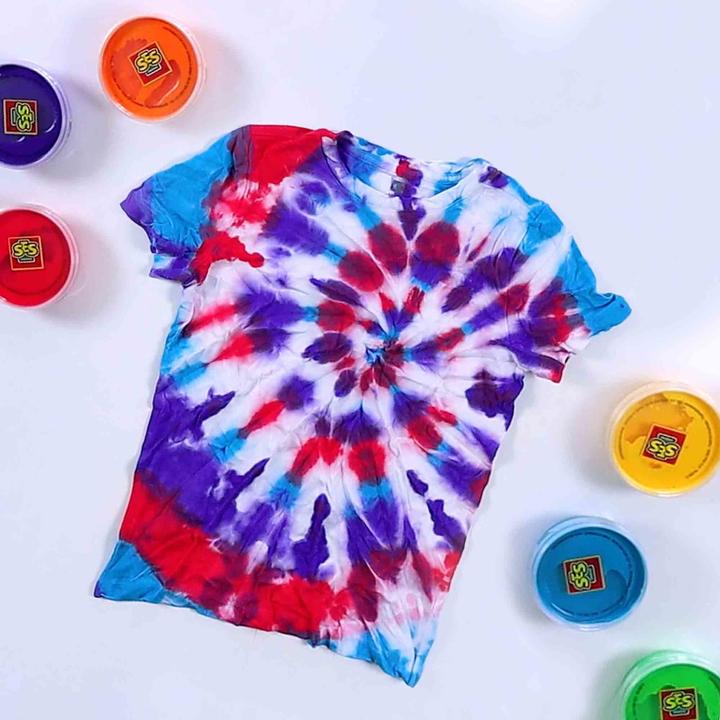Immagine prodotto Ses Tintura tessile Tie-dye (Arancia, Verde, Red, Purple, Azzurro, Giallo)