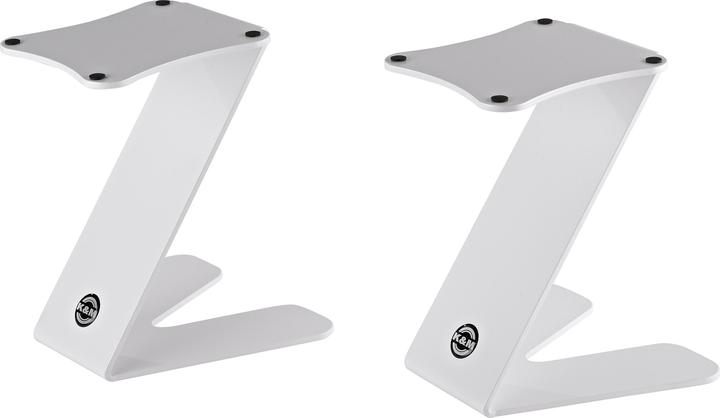 K&M 26773 Monitor table stand "Z-Stand" - white (1 pcs., Stand)