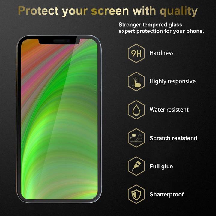 Produktbild Cadorabo Vollbild Displayschutzglas (1 Stück, Apple iPhone 13 Pro)
