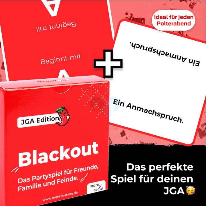 Immagine prodotto More is more Blackout - Edizione JGA - Il party game per amici, familiari e nemici (Tedesco)