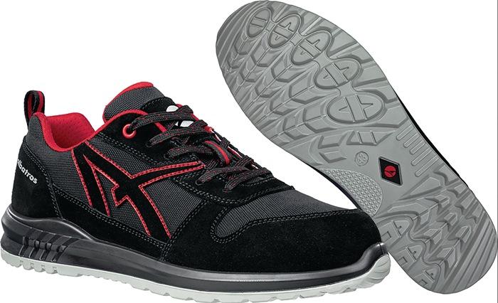 Immagine prodotto ISM Scarpa professionale CLIFTON ST LOW taglia 46 in pelle idrofoba nera/rossa (O2, 46)
