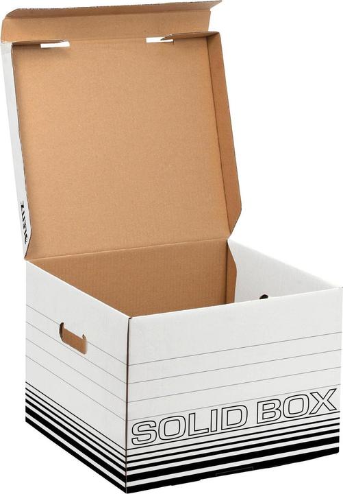 Produktbild Leitz Archivbox Karton Weiss, Schwarz 10 St. (A4, Folio)