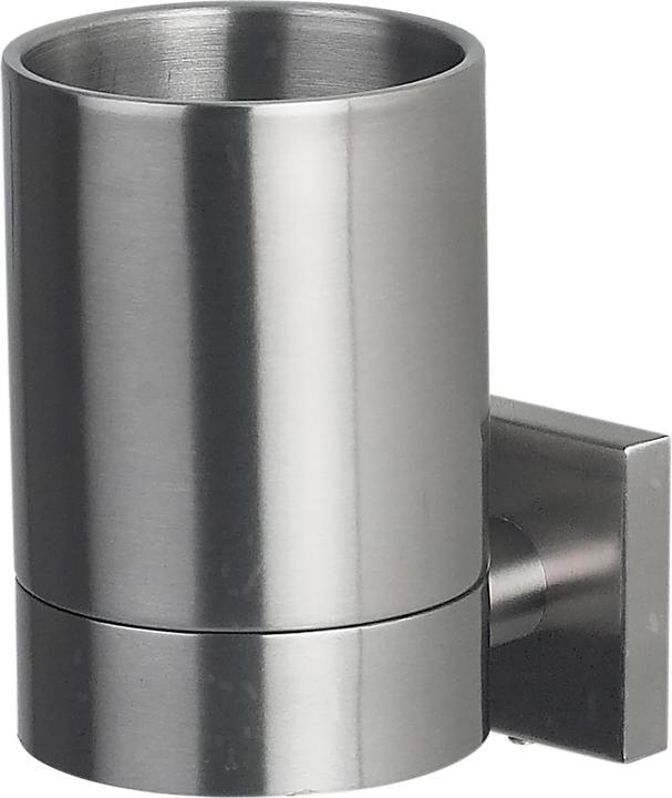 Actual product image spirella Toothbrush tumbler Nyo stainless steel (6.5 x 9.5 x 10.5 cm)