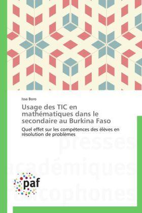 Actual product image Usage des TIC en mathématiques dans le secondaire au Burkina Faso (German, Issa Boro, 2014)