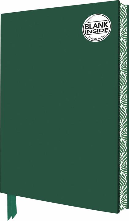 Actual product image Exquisit notebook without lines DIN A5: Moss green (A5, Plain, Hardcover)