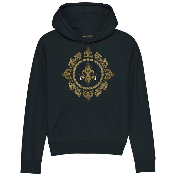 Pompöös Hoodie Damen "Krone" - limited Edition Hoodie Damen - Grösse L (L)