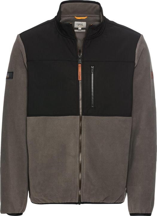 Camel Active Fleecejacke mit Stehkragen aus recyceltem Material