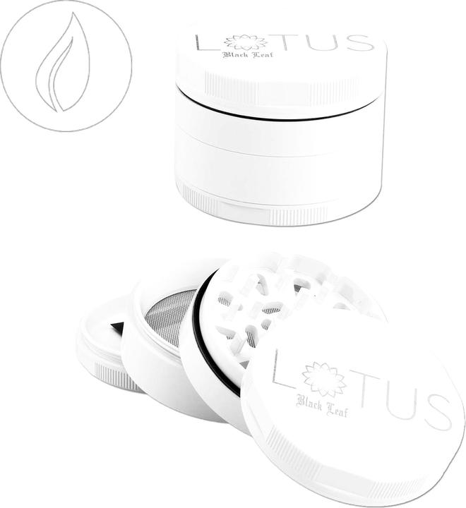 Actual product image Black Leaf Blackleaf Lotus Grinder White 53mm