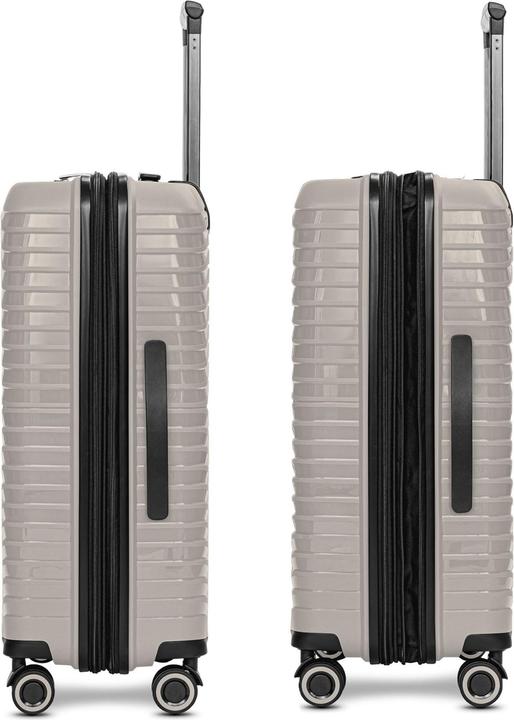 Immagine prodotto Stratic Set di valigie Shine a 4 ruote 3 pezzi con piega elastica (193 l, XL (da 115l))