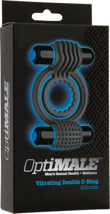 Actual product image Doc Johnson OptiMALE - Vibrating Double C-Ring (4 cm)