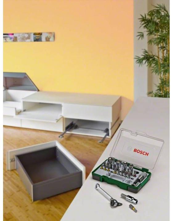 Produktbild Bosch Professional Zubehör Schrauberbit- und Ratschen-Set, 27-teilig (27-teilig)