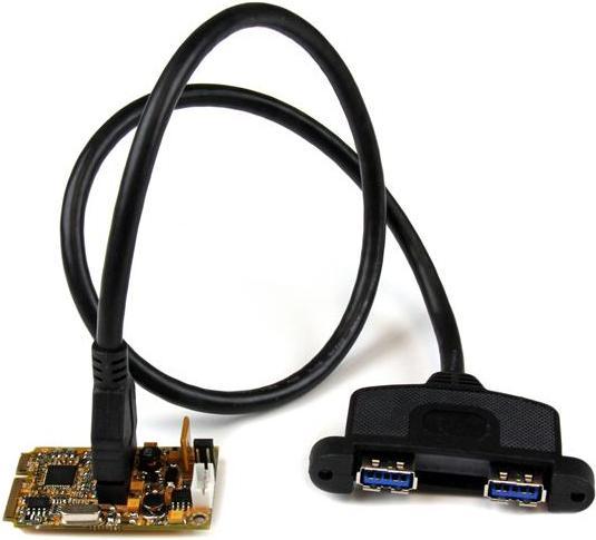 Produktbild StarTech 2 Port Mini PCI Express USB 3.0 SuperSpeed Adapter Karte mit UASP Unterstützung