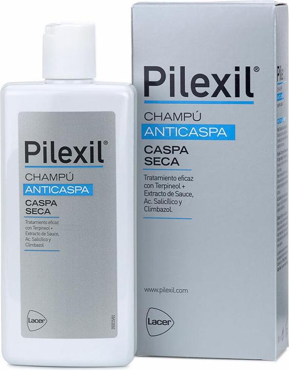 Actual product image Pilexil Anti-Dandruff Shampoo Dry Hair 300ml (300 ml, Dry shampoo)