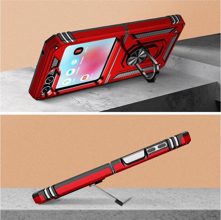Actual product image Avizar Shockproof Mobile Phone Case with Ring Series (Samsung Galaxy Z Flip5)