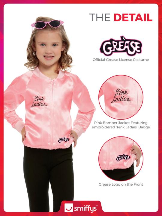 Actual product image Smiffys Grease: Pink Ladies (122, 128, 134)