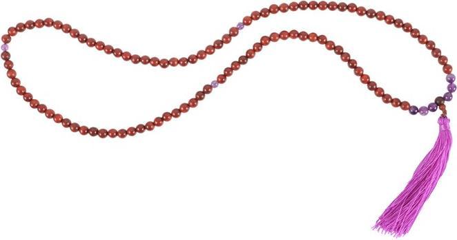 Image du produit Something Different Intuition Collier Mallah en bois de rose et améthyste (Matériau 100% synthétique)