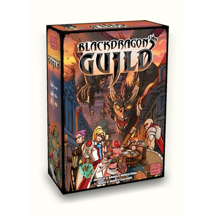 Little Rocket Games Black DRAGON'S GUILD Brettspiel in Italienisch und Englisch (Italienisch, Englisch)