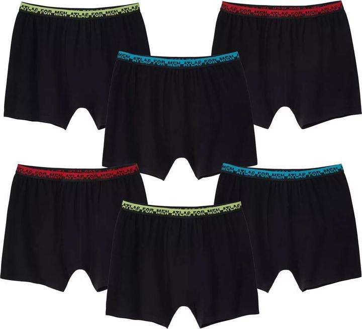 Actual product image Atlas For Men Mens Plain Stretch Boxer Shorts (Pack of 6) (6XL, pack of 6)