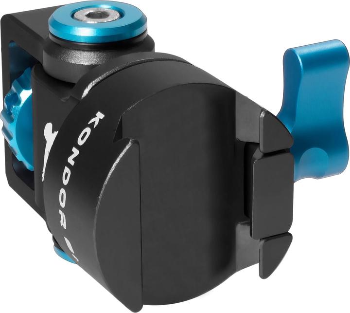 Immagine prodotto Kondor Blue Supporto monitor girevole e inclinabile con perno Arri (Pan/Tilt) (versione con morsetto NATO) (7")