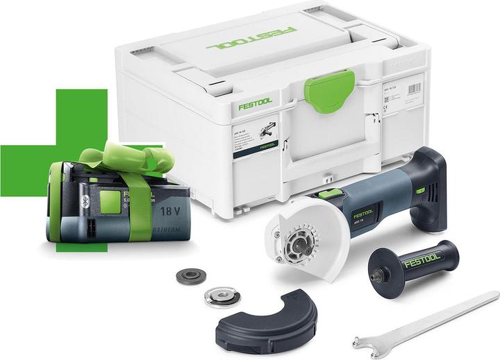 Festool Meuleuse d'angle sans fil AGC 18-125 EB-Basic-5,0 (125 mm)