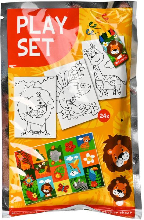 Produktbild No Name Kreativ-Set: Malbuch, Buntstifte und Stickerbogen
