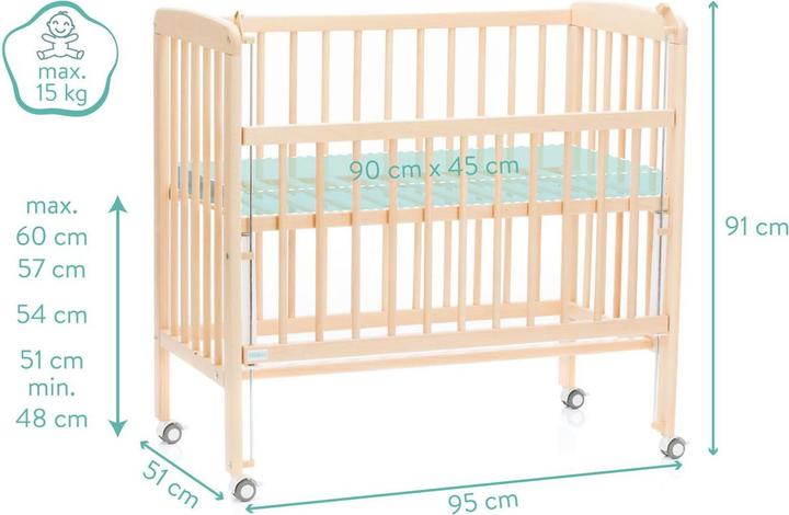 Actual product image Fillikid Nino co-sleeper