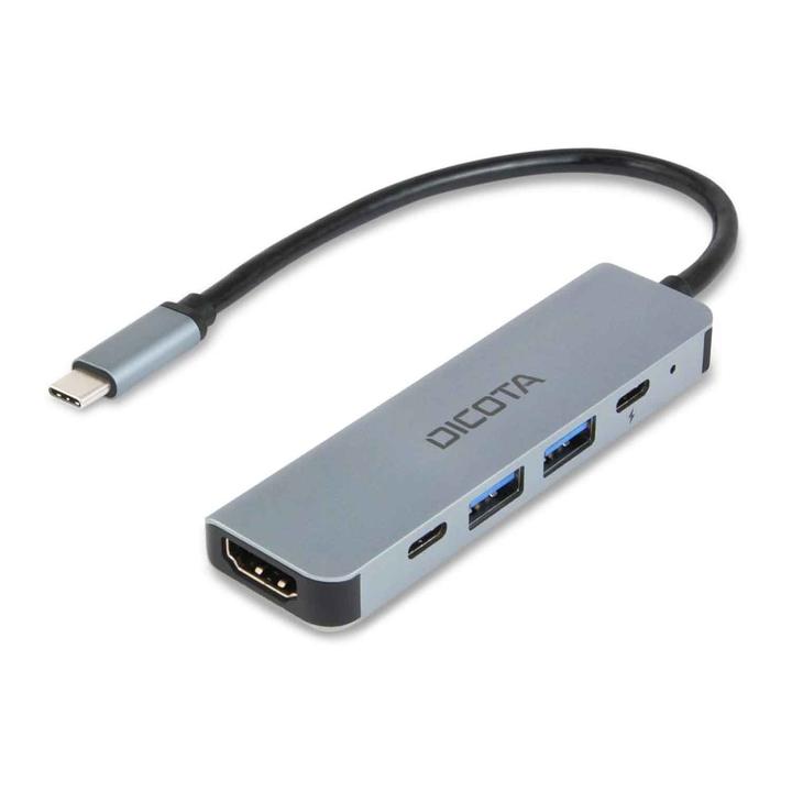 Produktbild Dicota USB-C 5-in-1 Video Hub 4K (USB-C, 5 Ports)