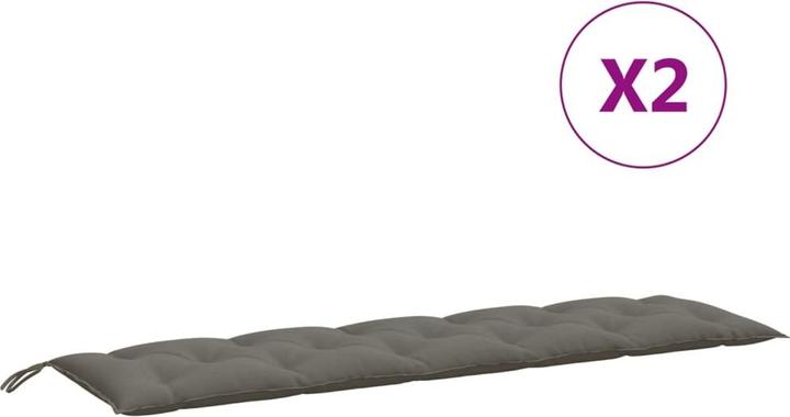Image du produit VidaXL Coussins de banc de jardin 2 pcs. tissu (180 x 50 x 7 cm)