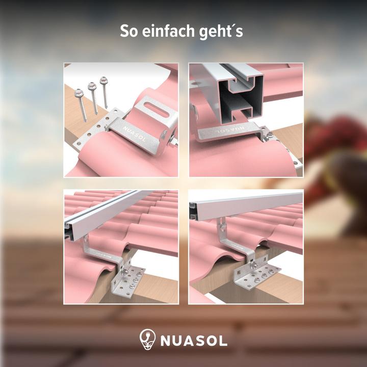 Actual product image Nuasol Roof hooks (Solar system mounting material)