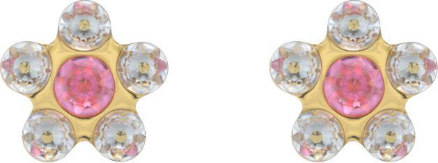 Actual product image Studex Sensitive Stud Earrings Daisy Iridescent Rosé (Stainless steel)
