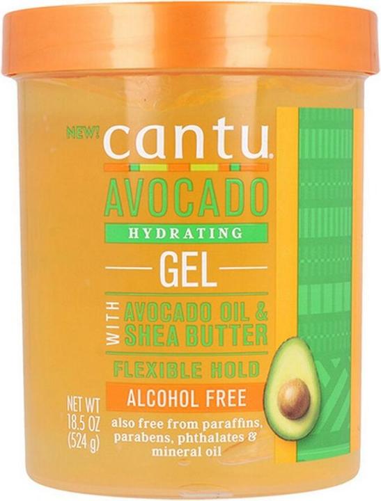Cantu AVOCADO HYDRATING gel 524 gr (Haargel, 1850 ml)