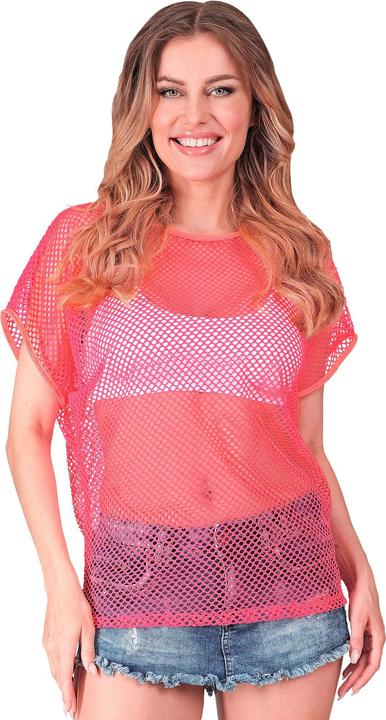 Immagine prodotto Widmann Camicia a rete rosa neon a maniche corte (S/M)
